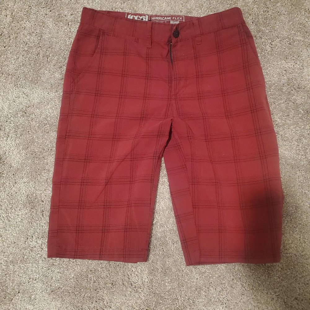 CCS Shorts - Red Plaid - SZ 32 - Rare Vintage